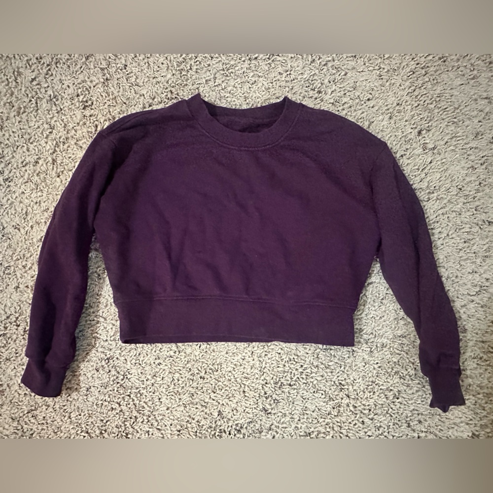 Lululemon cropped oversized crew sweatshirt
